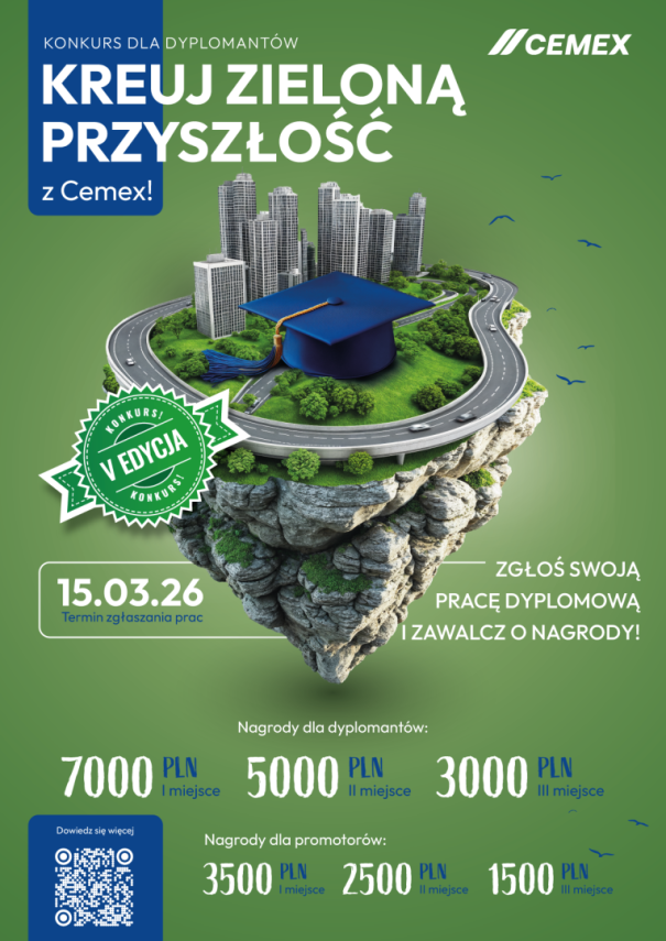 Obrazek aktualności: Konkurs dla dyplomantów "Kreuj zieloną przyszłość z Cemex!"