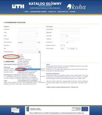 system biblioteczny UTH