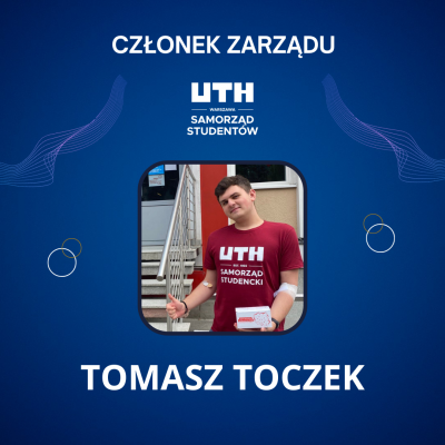 tomasz toczek członek zarządu samorzadu uth