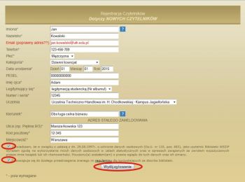 system biblioteczny UTH