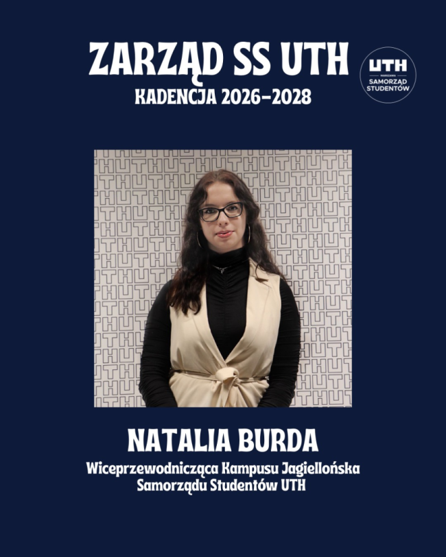 natalia burda wiceprzewodnicząca samorządu uth