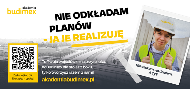 Obrazek aktualności: Rekrutacja do płatnego Programu Praktyk Budimex ruszyła!