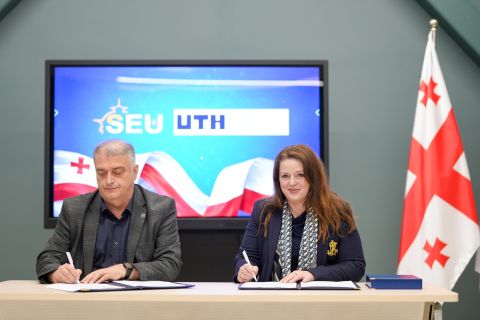 Galeria: Delegacja UTH w Georgian National University, obraz 5 z 9
