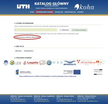 system biblioteczny UTH