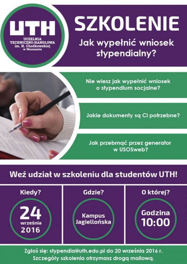 szkolenie stypendia