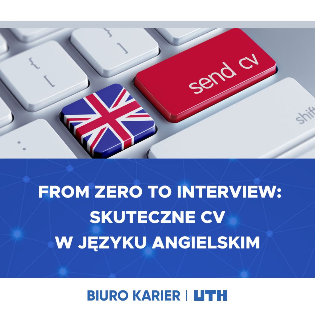 Grafika szkolenia - „From zero to interview: skuteczne CV w języku angielskim”