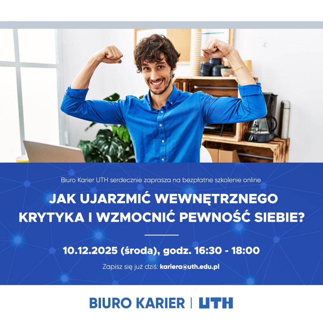 Jak ujarzmić wewnętrznego krytyka i wzmocnić pewność siebie? Szkolenie Biura Karier