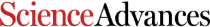 Logo Science Advances w kolorze czerwonym i czarnym, symbolizujące postęp w nauce i badaniach.