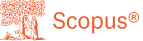 Pomarańczowe logo Scopus symbolizuje bazę danych naukowych i dostęp do wiedzy.