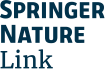 Logo Springer Link w odcieniach niebieskiego z napisem "Springer Nature Link" na białym tle.