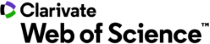 Logo Web of Science z kolorowymi elementami wizualnymi, symbolizującymi badania i naukę.
