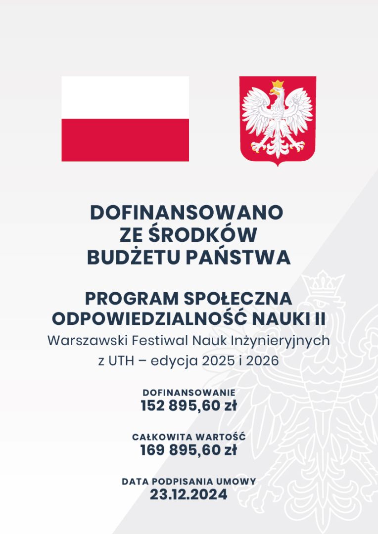 Plakat informujący od dofinansowaniu projektu 