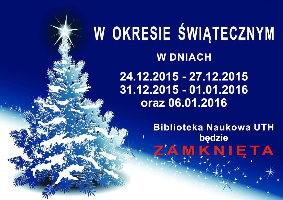 biblioteka w okresie świątecznym