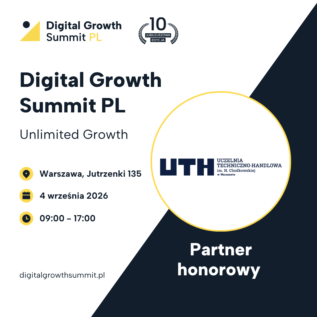 Grafiki promocyjna konferencji Digital Growth Summit PL w UTH
