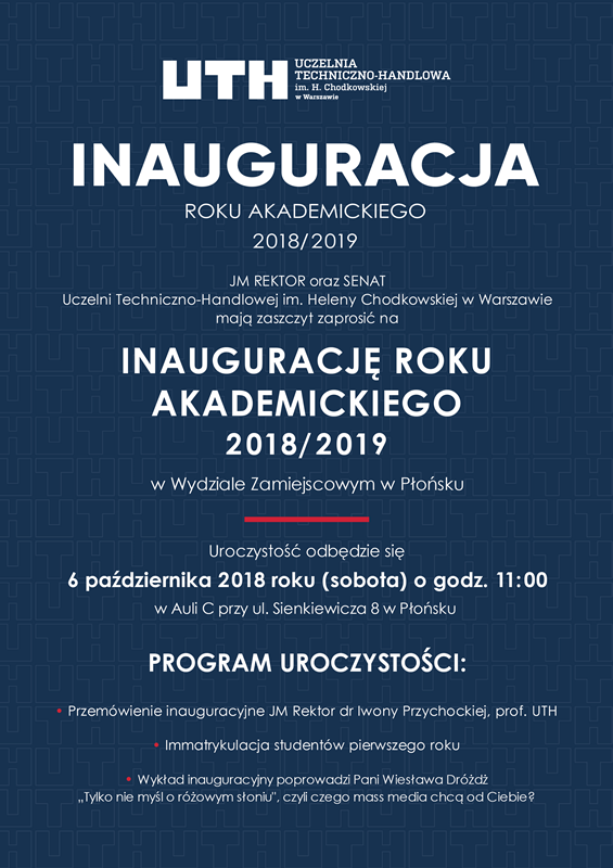 Inauguracja roku akademickiego 2018/2019 w Płońsku