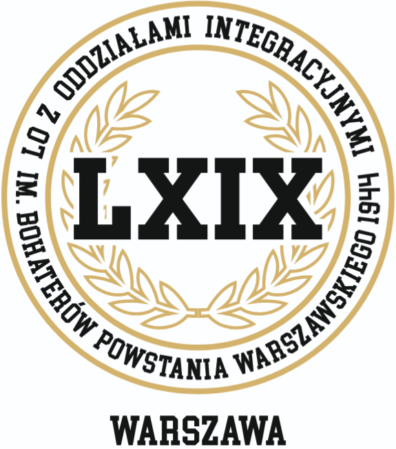 Logo LXIX LO w Warszawie